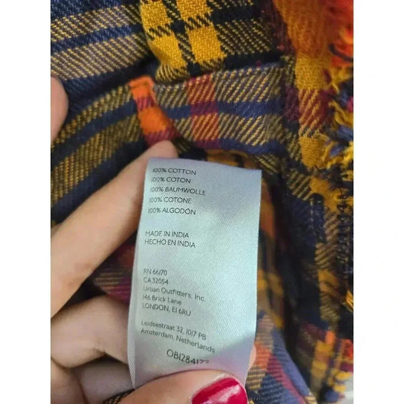 We The Free Summer Daydream Plaid Buttomdown Size XS - Picture 10 of 10